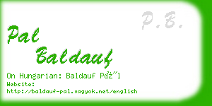 pal baldauf business card